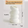 1PC Vase Spiral en Plastique Blanc Nordique Créatif Contenant pour Arrangement Floral Pour Cuisine Salon Chambre Décoration de Maison Ornement