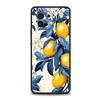Handyhülle für Xiaomi Mi 15 14 13 12 11 Lite 14T 13T 12T 11T Pro Poco X6 X5 X3 Pro F6 F5 F4 Frucht Zitrone Schwarze Hülle