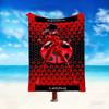 1pz Morbida Coperta Coccinella, Coperta Stampata Leggera e Resistente, Perfetta per Casa, Divano, Letto, Picnic, Viaggio, Ufficio
