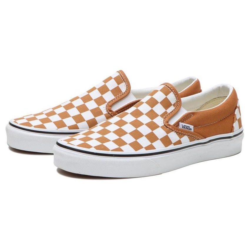Vans Classic Slip-On Color Theory Checkerboard - Meerkat Zapatillas Unisex Marrón VN0A5AO8BKQ