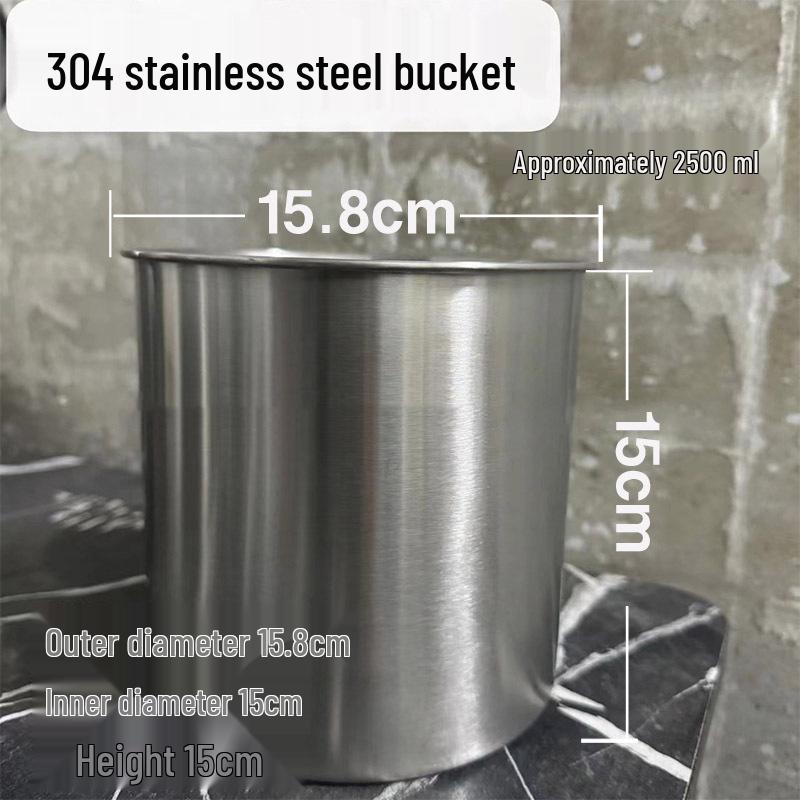 304 Stainless Steel Drop-proof Straight Cylinder Water Cup Without Handle.