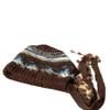 New Fair Isle Knitted Beanie Women's Autumn and Winter Warm Balaclava Thickened Ear Protection Baotou Hat