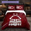 Biancheria da Letto a Tema Nottingham Forest Set 3 Pezzi Copripiumino Biancheria da Letto Decorativa per Stanza Adolescenti Decorazione Casa