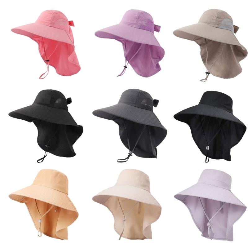 Unisex Fisherman Hat Neck Flap Bucket Hat For Girls Versatile Fashion Neck Flap Hat Bucket Hat Multiple Color