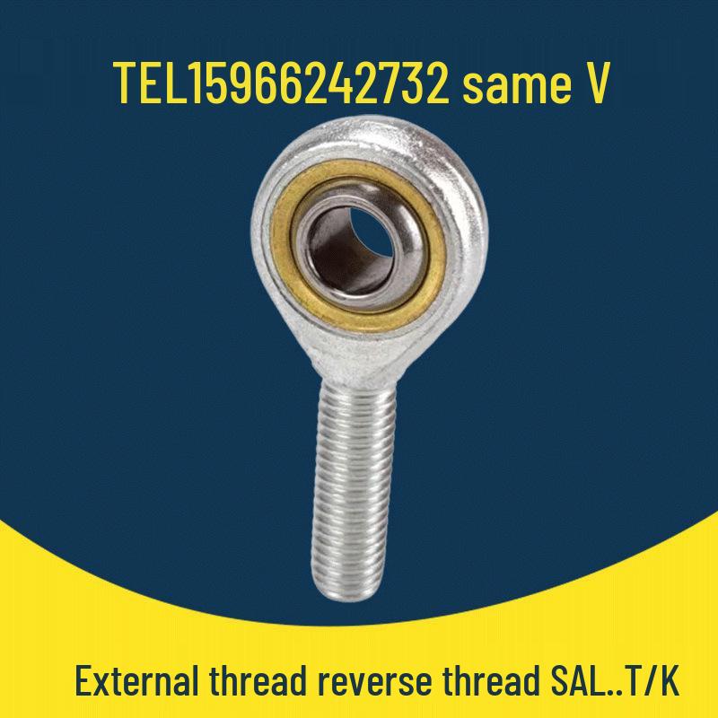 Rod End Joint Bearing with SI Internal Thread and SA External Thread (Clockwise/Counterclockwise) - T/K Eye Joint in Sizes 5/6/8/10/12.
