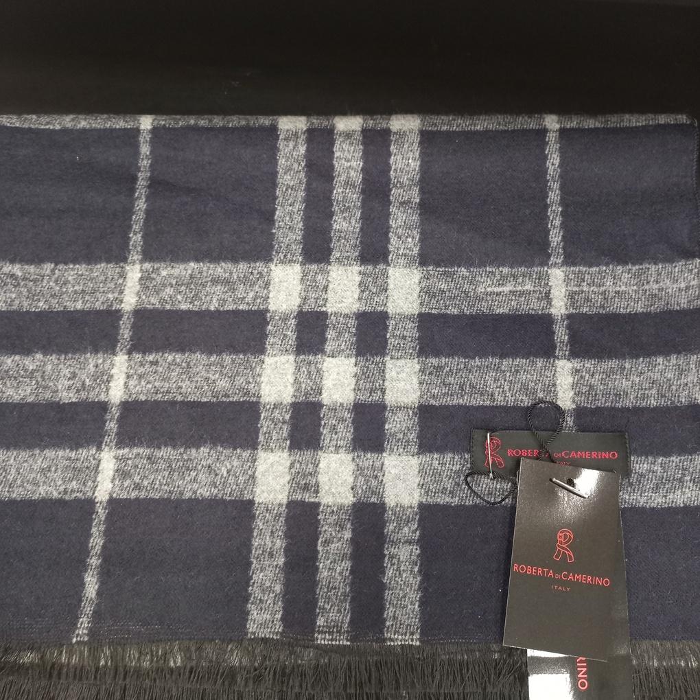 Men's Winter Lightweight and Warm TR Fleece Check Muffler RN4C052