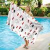 Hello Kitty Beach Towel, Cute Cartoon Print Microfiber Towel, Quick Dry Sand Free Swim Towel for Summer Beach Pool, Ideal Gift