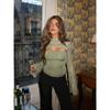 New Women's Lace T-shirt Versatile Tops for Women to Wear Sexy and Slimming Hollow Design High-end Base