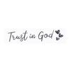 Trust In God Christian Car Sticker Faith Bible Verse Heart Rear View Mirror Bumper Vehicle Auto Decor