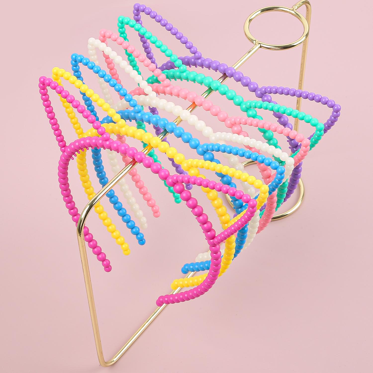 

7PCS Girls Cat Ear Headbands Candy Color Kitty Ears Headband Plastic Teeth Hairbands Family Decoration Party Hair Accessories