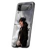 Attack Eren Cover Phone Case For Samsung Galaxy Z Flip 7 6 5 4 3 5G Flip7 Flip6 Flip5 Flip4 Flip3 Black Fundas Shell Galaxy Z Fl