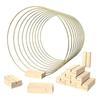 10 Pack 12 Inch Floral Hoop Centerpiece Wedding Decor With Stand For Table Metal Hoops For Crafts Metal Rings