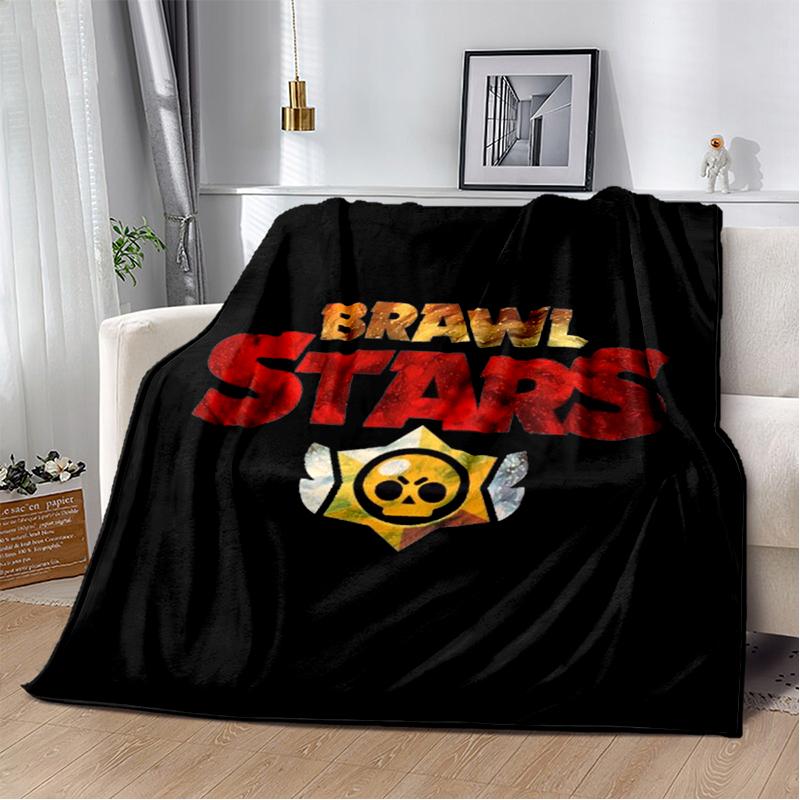 2025 New Style Brawlls  Cartoon Game Blanket,Soft Throw Blanket for Home Bedroom Bed Sofa Travel Picnic Cover Kid Gift
