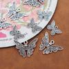 Retro Tibetan Silver Butterfly Pendant: Necklace, Bracelet, Hairpin - DIY Ancient Style Jewelry Accessories