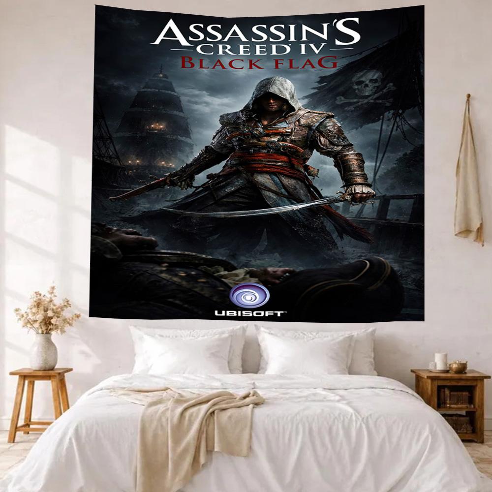 Assassin's Style Wanddeko Wandteppich Kunst Für Haustier-Gedenken Geburtstag Hochzeitsparty Kulisse Familiengeschenk