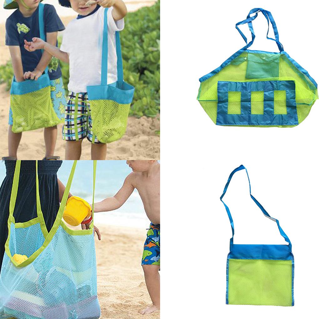 Kids Beach Toys Collection Bag Mesh Sandboxes Children Storage Shell Net Bags