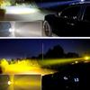 1Pc Universal Dual Color Car Driving Fog Light LED Spotlight Lamp Mini Projector Lens Auxiliary Motorcycle Headlight