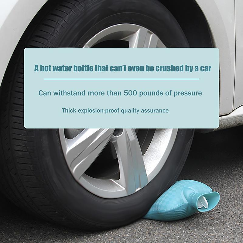 1000ML Hand Warmer Hot Water Bottle Injection Water Heating Reusable PVC Warm Kettle Warm Bed Hot Water Bag Girl Winter