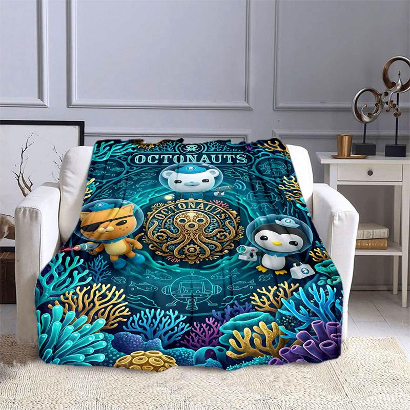 3D The-Octonauts printed blankets picnic blanket Warm Flannel blankets Soft and comfortable blanket bed linings Birthday Gift