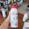 Style Large Capacity Insulated Water Bottle With Lock For Outdoor Travel And Sports