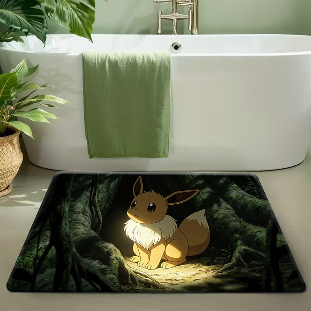 

Pokemon Pikachu Charmander Squirtle Print Non-Slip Floor Mat Doormat 40cm x 60cm