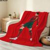 1PC Ronaldo Patterned Flannel Blanket Suitable For All Seasons For Home Decor Warmth And Comfort Gifts Holiday Present