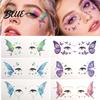Easy Butterfly Makeup Decals 5 Sheets Glitter Eye Stickers Temporary Face Tattoos