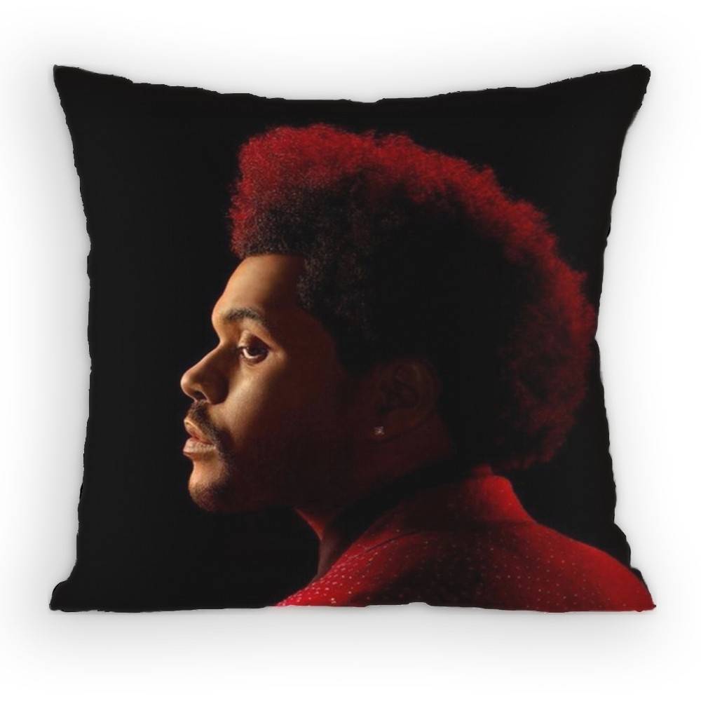 The WWeeknd XO Singer Pillow Case Antidustmite Pillowcase Invisible Zipper Silky Short Plush Sofa Cushion Cover