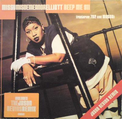 12inch Record MISSY ELLIOTT, 702 & MAGOO - Beep Me 911 (Jason Nevins Remix) E3859T EastWest 1998 UK Rap & Hip-Hop/R&B Used