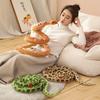 1 pezzo 200 cm Giocattolo Peluche Serpenti Giganti Simulazione Serpente Pitone Dorato Lungo Peluche Serpente Cuscino Regalo per Bambini Ragazzi Decorazione Casa
