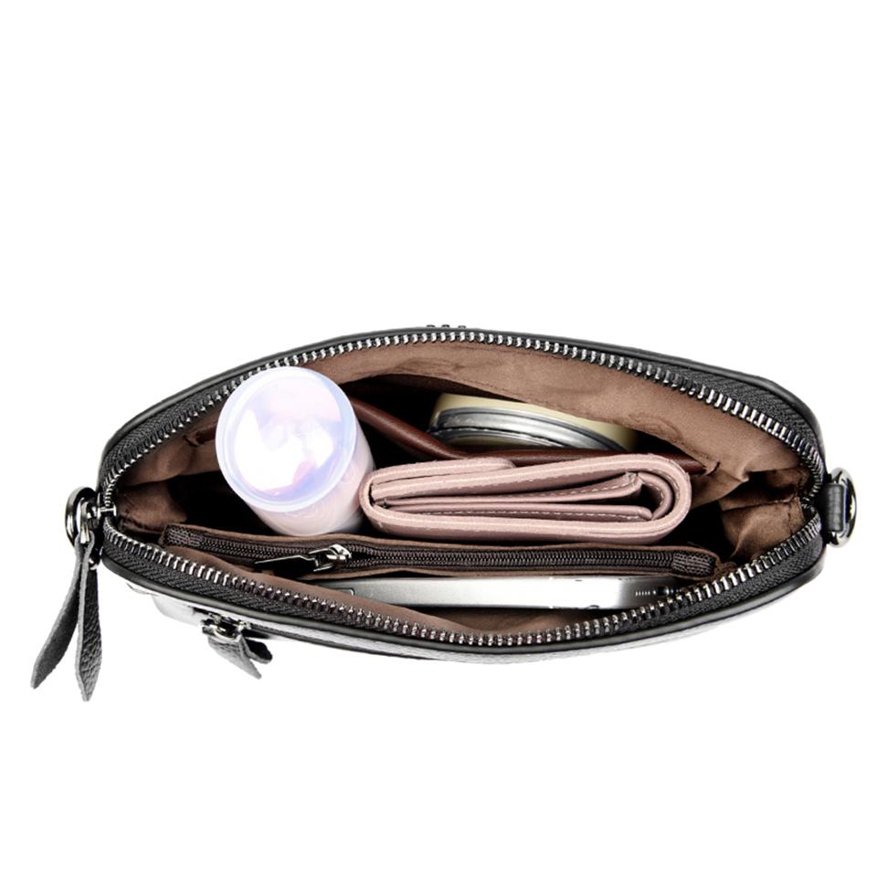 High Quality Leather Women Compact Crossbody Shoulder Bags Luxury Handbag Lady Messenger Bag Simple Shell Phone Satchels