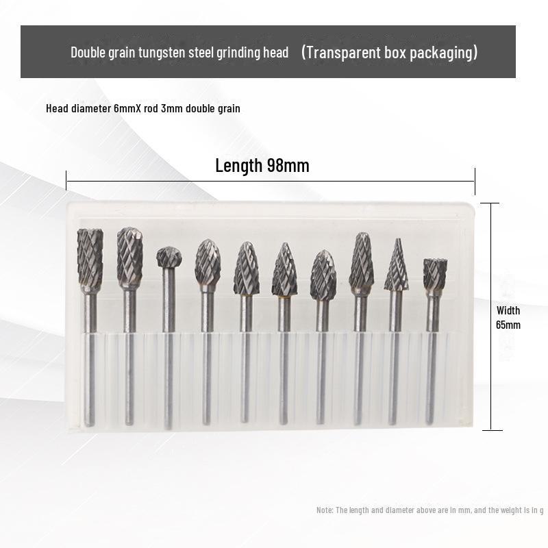 Accesoriu pentru șlefuit cu pile rotative din carbură de tungsten - Cap de freza cu granulație simplă și dublă