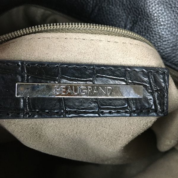 BEAUGRAND Leather Shoulder/Handbag Black(USED)