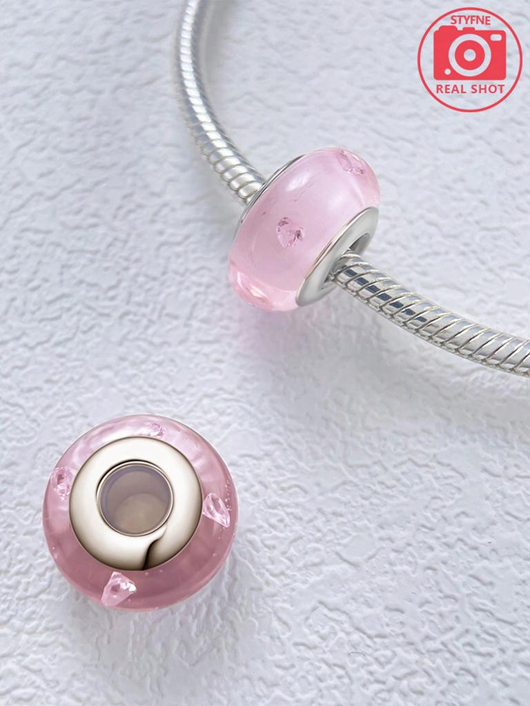 Charms Plata Colored Bubble Beads Charm Copper Plated Fit Charms Copperoriginal Bracelet For Jewelry Making Diy Charm