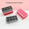 Silicone Ice Cube Tray Mold with 6, 8, or 15 Grids for Square and Ball Shaped Ice Cubes