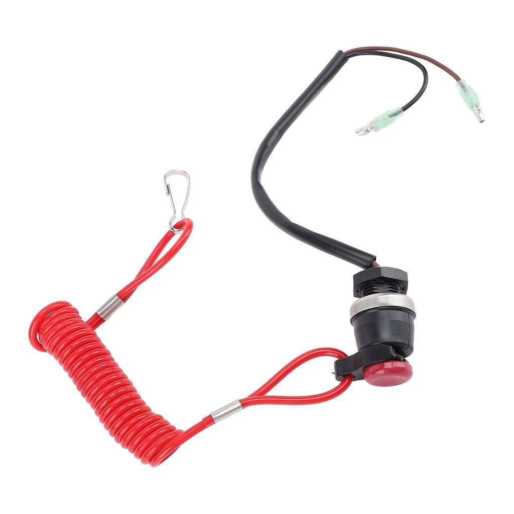Outboard Stop Switch and Lanyard 3A3 06830 0 High Strength Sturdy Replacement for Tohatsu RC5A RC5B RC5C RC5E RC5F