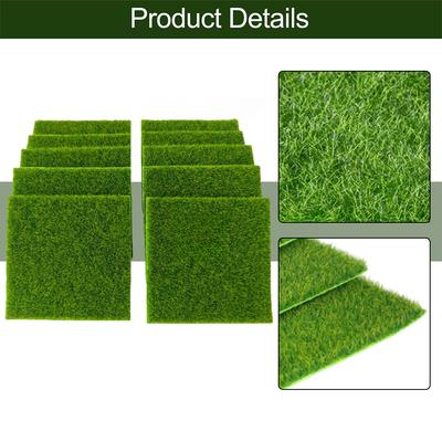 DIY Gartendeko Grüner Kunstrasen Kunstrasenmatte Kunststoff Rasenfliesen Realistisches Gras Aussehen Pflegeleicht