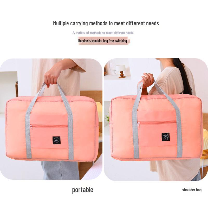 Large Capacity Folding Luggage Bag with Trolley Sleeve