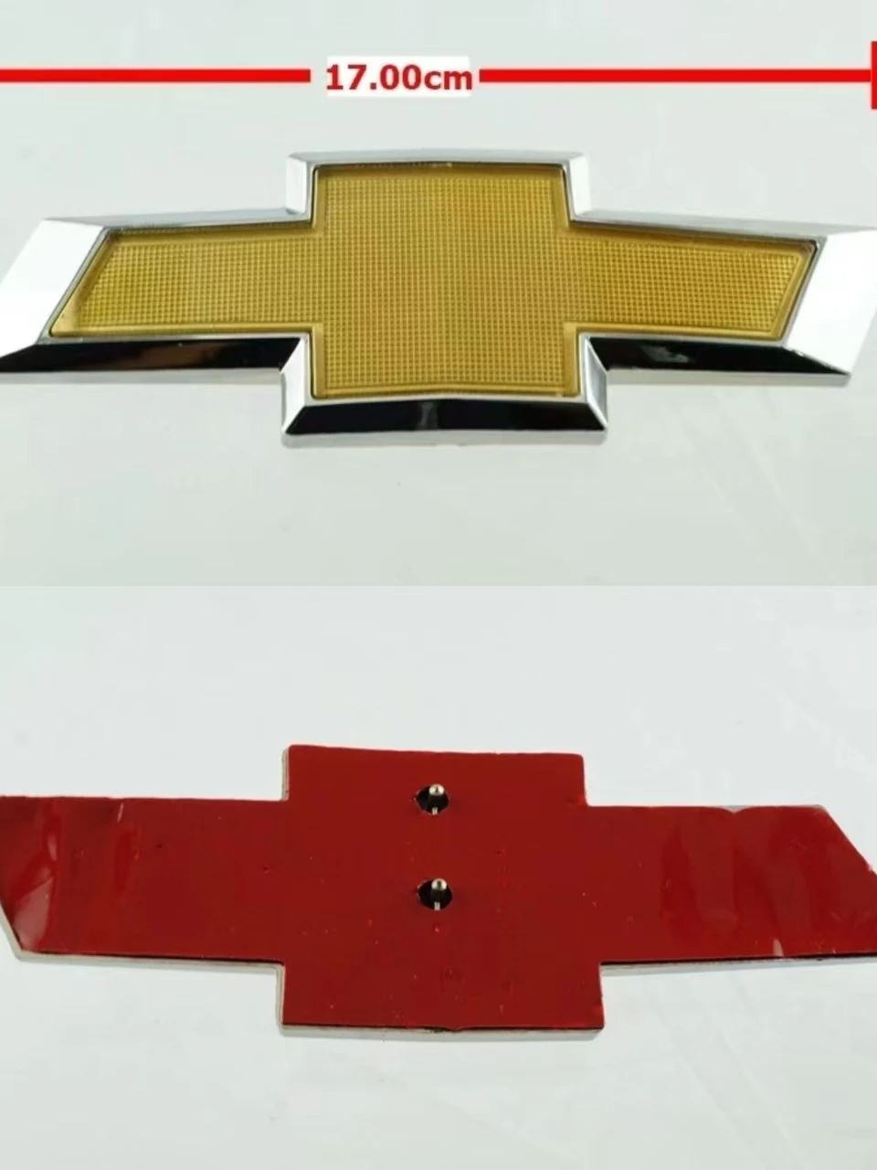 OEM CHEVROLET CAPTIVA 2011-2017 VORDERE KÜHLERGRILLE EMBLEM ABZEICHEN AUFKLEBER ABS KUNSTSTOFF 23X8cm HINTERER AUFKLEBER DECAL ABS KUNSTSTOFF LOGO 17X5.5cm xq2 beige