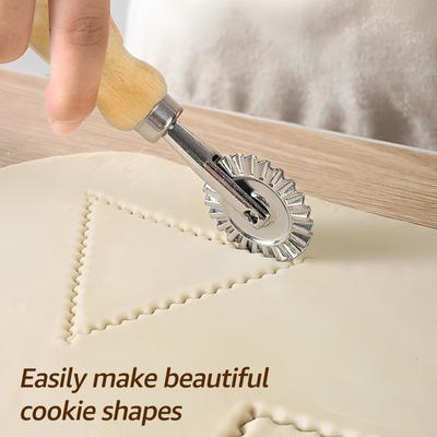 6 st Ravioli Pastaskärare Hjulset Ravioli Stämpel Tillverkare Skärare med Rullhjulset Ravioli Tillverkare Skärare för Pasta Dumplings