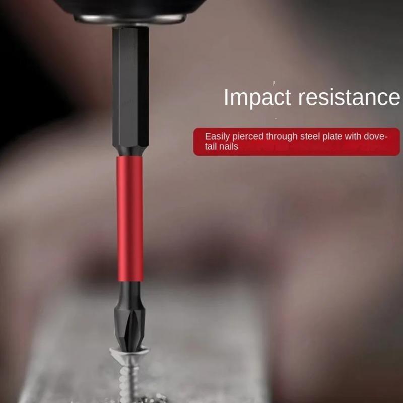 Magnetic Anti-shock Batch Head High Hardness Non-Slip Impact Bits Cross Screwdriver 25/50/65/70/90mm Screwdriver Set