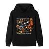 Warm Kids Hooded Pullover, Weird Cartoon Character Group Collage Print Sweatshirt, Autumn Winter Casual Long Sleeve Top for Children Daily Wear