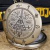 Bronze Strange Vintage Quartz Pocket Watches Necklace Steam Punk Pendant Mens Women Pocket FOB Watch Halloween Gifts