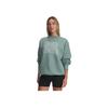Under Armour Rival Varsity Letter Fleece Loose Sports Pullover Long Sleeve Sweatshirt Women Sweatshirt 6007880-323