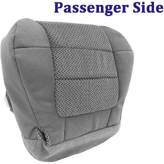 Passenger Bottom Seat Cover Cloth for Ford F150 XLT 2001-2003 Dark Graphite Gray