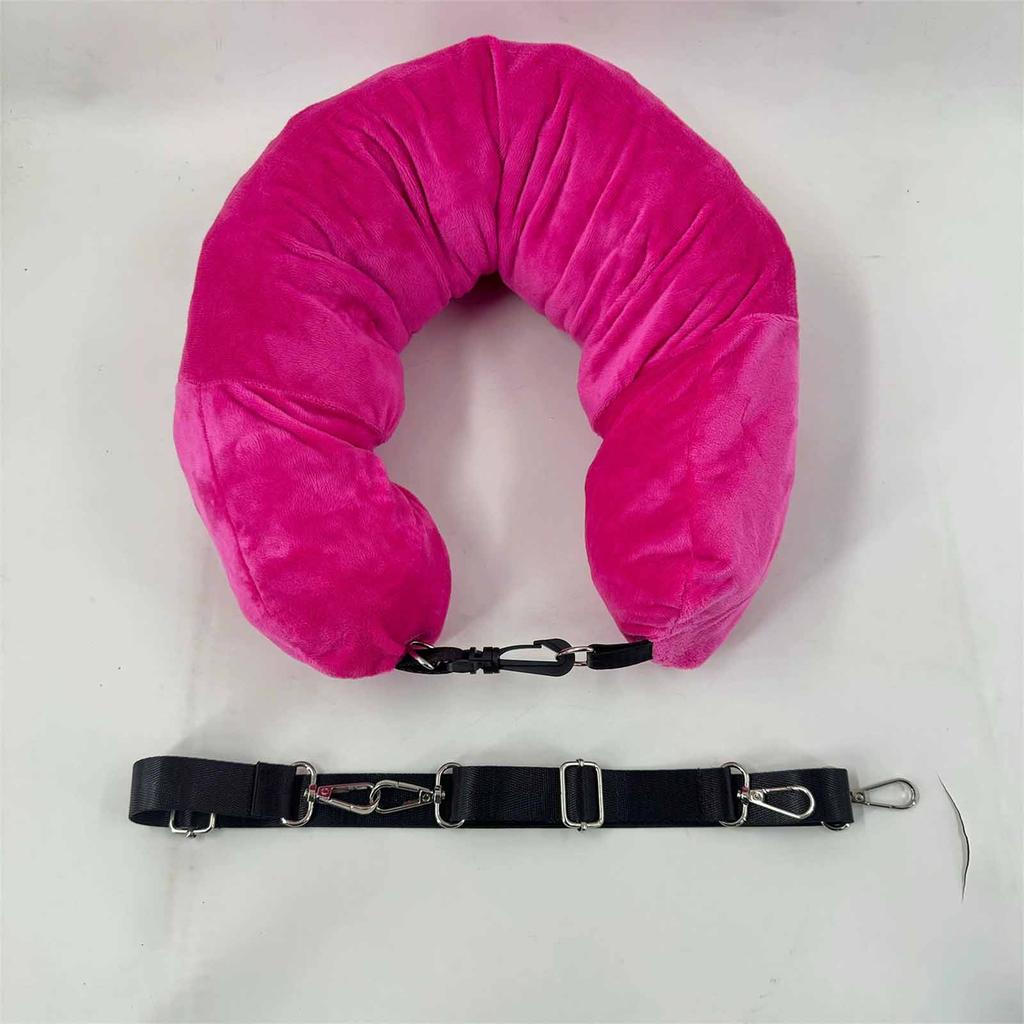 U-Shaped Travel Neck Pillow – Portable Soft Plush Airplane Pillow, Comfortable Headrest Cushion for Sleeping, Travel &  Use