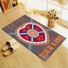Custom Name Heart of Midlothian Carpet Rug for Living Room Bedroom Home Sofa Decoration,Kids play Non-slip Floor Mat