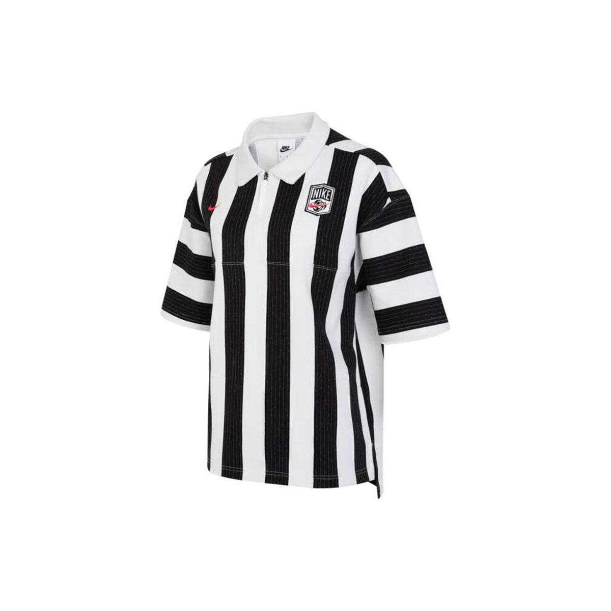 

New Nike Sportswear Polo Shirt Women s Black FQ0701-121 M