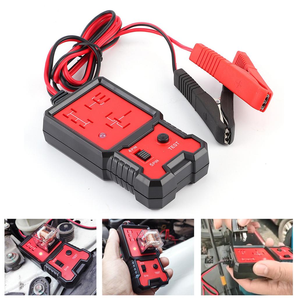 12V Electronic Relay Tester Professional Automotive Battery Checker Auto Diagnostic Tool Car Relay Tester Car Relay Diagnostic