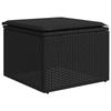 Vidaxl 10-Cz. Set da Giardino, Cuscini Rattan Nero Pe